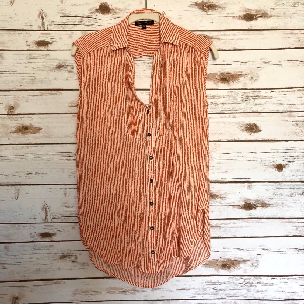 Velvet Heart Sleeveless Cutout Back Top